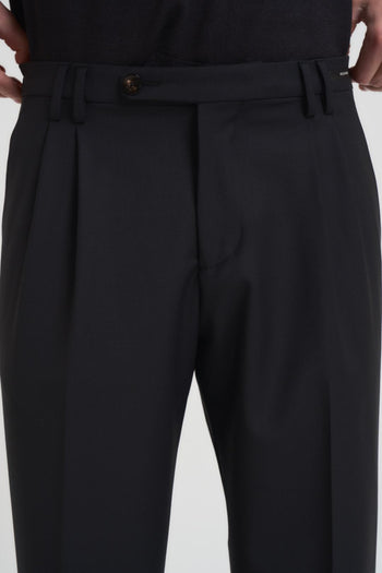Pantalone uomo dritto nero - 5
