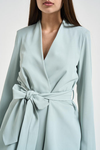 Blazer donna con fusciacca celeste - 3
