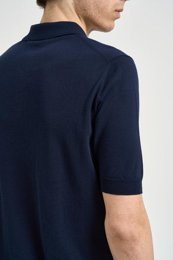 Polo uomo blu navy - 4