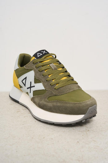 Green and yellow men's sneakers - 4