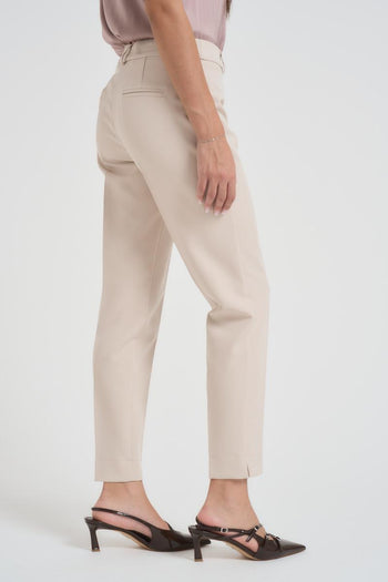 Pantalone donna regular panna - 6