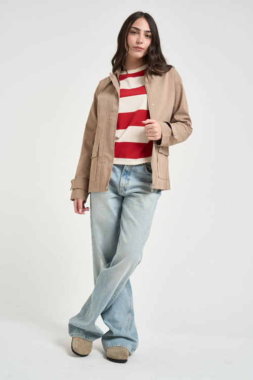 Giacca donna beige