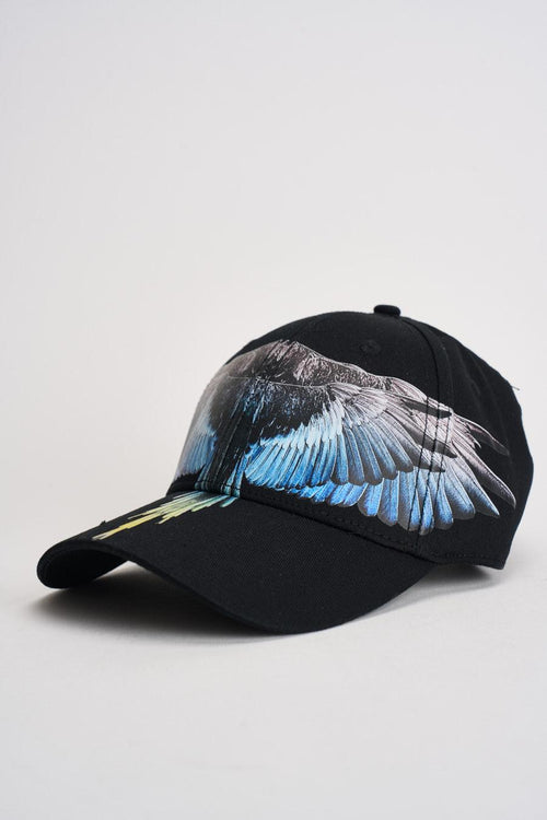 Cappello uomo con stampa nero - 2