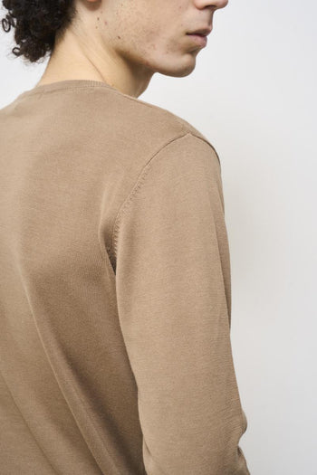Maglia uomo girocollo beige - 4
