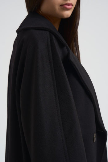 Cappotto doppiopetto Resina donna nero - 6