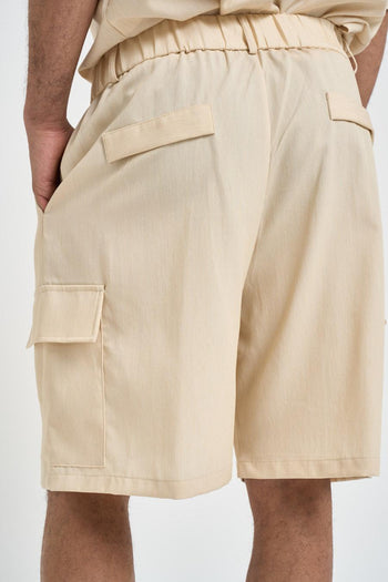 Bermuda uomo cargo panna - 3