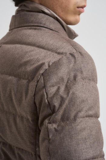 Piumino uomo trapuntato tortora - 6