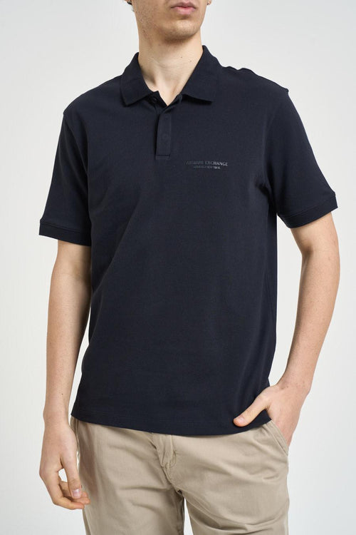 Polo uomo manica corta blu