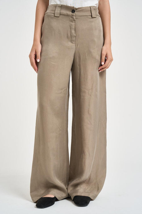Pantalone donna palazzo tortora