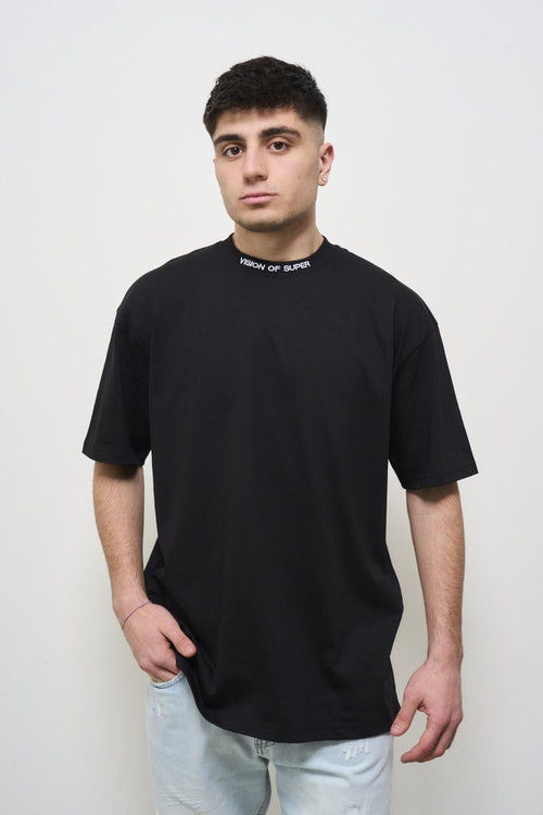 T-shirt uomo girocollo nera