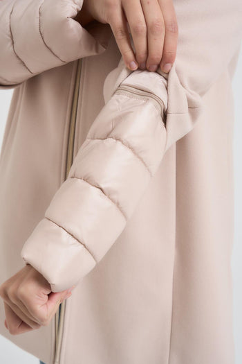 Cappotto donna con pettorina staccabile beige - 5