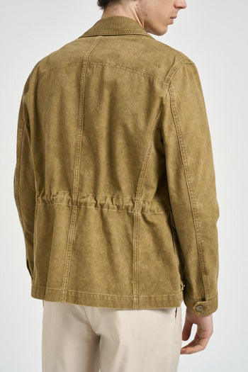 Giacca uomo in cotone ocra - 5