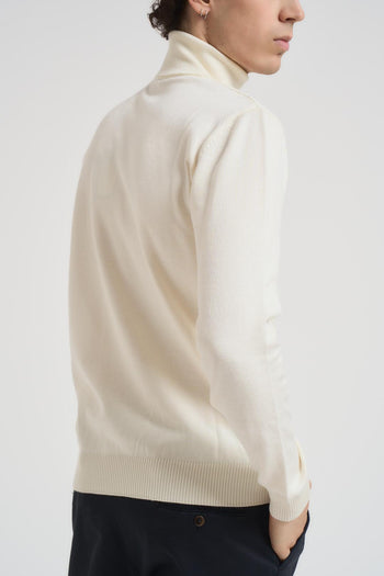 Dolcevita uomo a treccia panna - 4