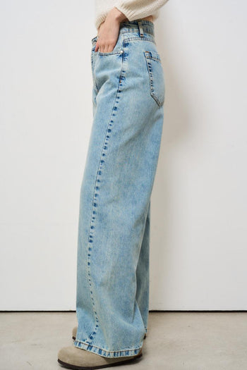 Jeans donna in denim medio gamba dritta - 3