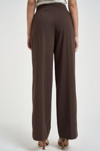 Pantalone donna gamba ampia moro - 3