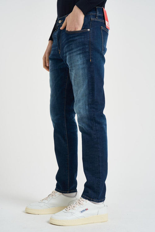 Jeans uomo skinny in denim scuro - 2