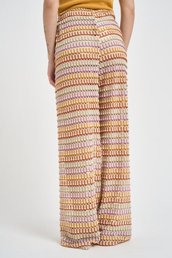 Pantalone donna traforato multicolor - 3