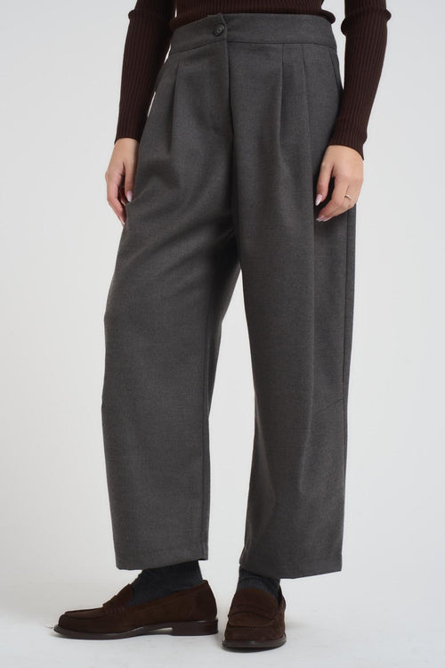 Pantalone donna balloon grigio scuro