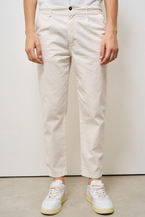 Pantalone uomo regular panna