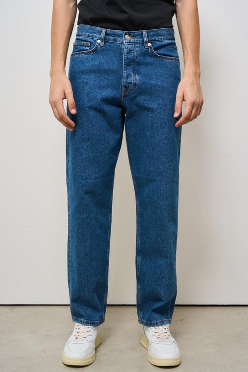 Jeans uomo regular in denim scuro