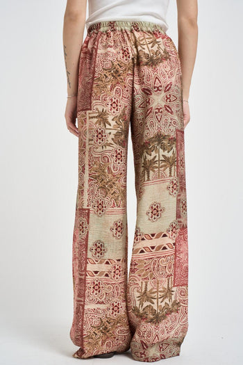 Pantalone donna a palazzo floreale - 4