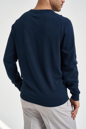 Maglia uomo girocollo blu - 3