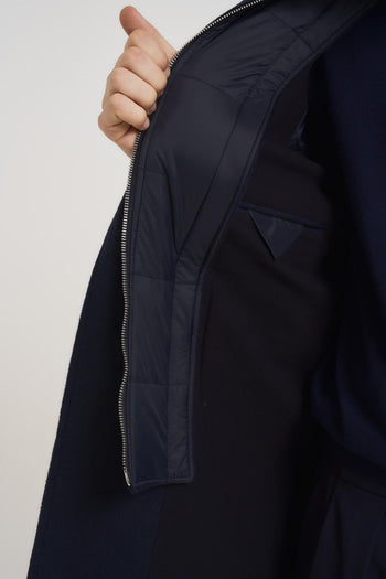 Cappotto uomo midi blu notte - 8