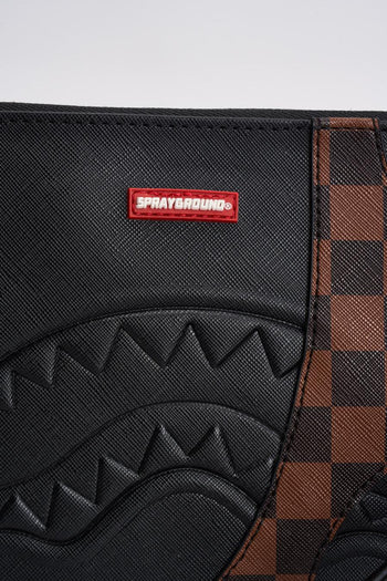 Pochette uomo check marrone e ner - 3