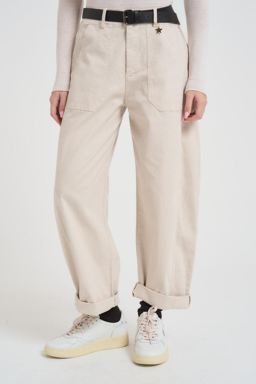 Jeans donna regular panna