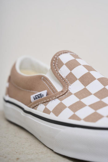 Women's slip-on sneakers in powder pink check - 5