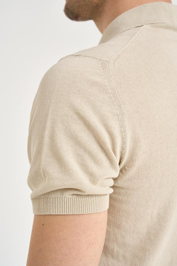 Polo uomo beige - 5