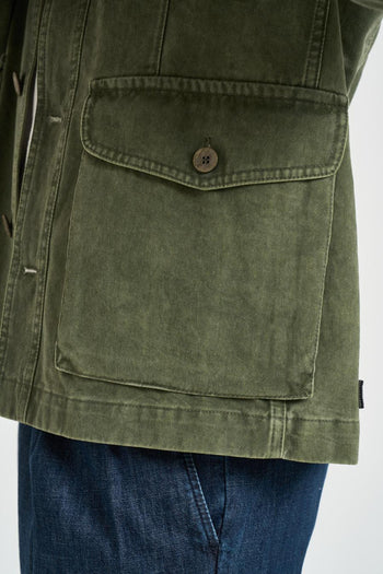 Giacca uomo in cotone verde - 5