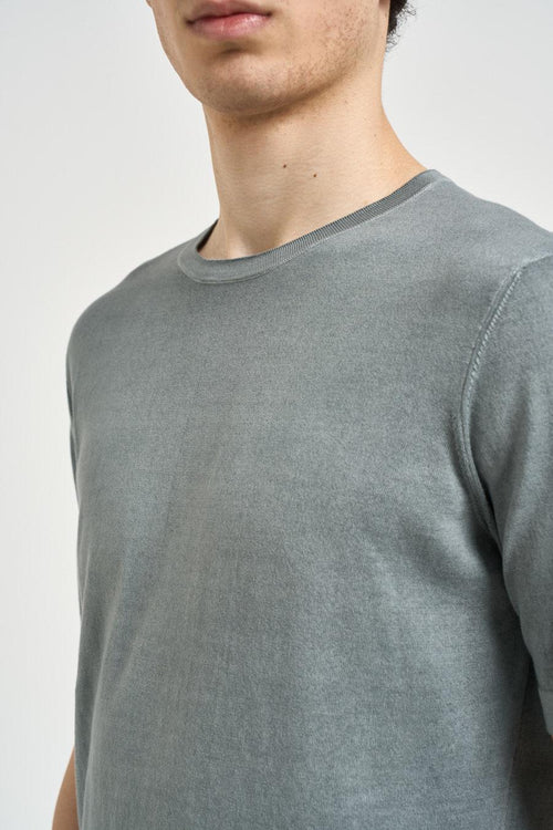 T-shirt uomo in maglia grigia - 2