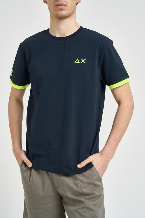 T-shirt uomo girocollo blu