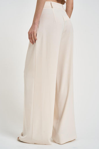 Pantalone donna con pinces burro - 3