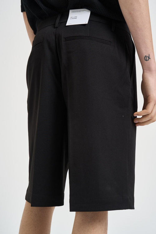 Bermuda uomo loose fit nero - 2