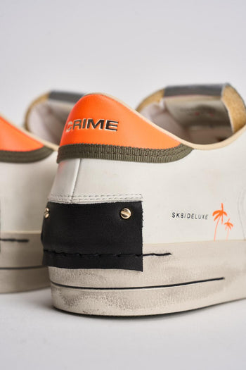 Sneakers uomo bianche e arancioni - 8