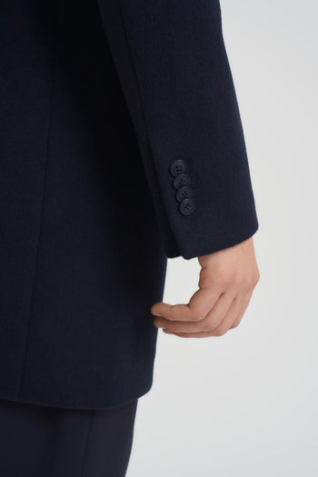 Cappotto uomo midi blu notte - 6