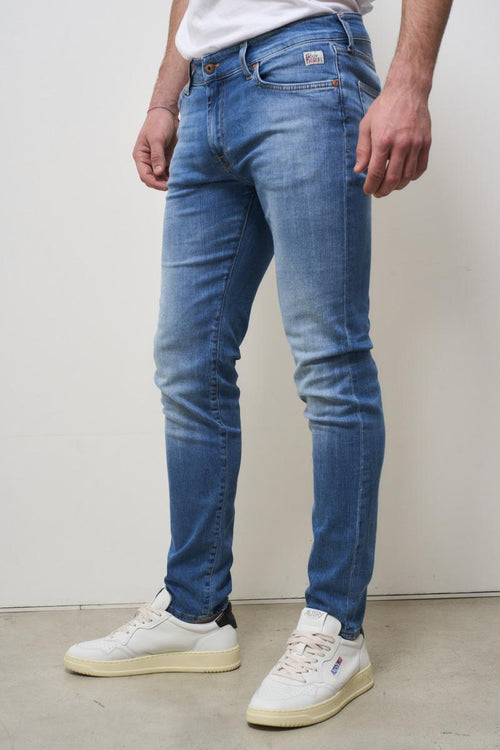 Jeans uomo slim fit denim chiaro - 2