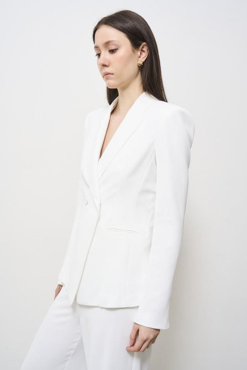 White double-breasted women's jacket - 2