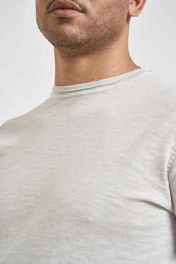 Maglia uomo girocollo grigio perla - 3