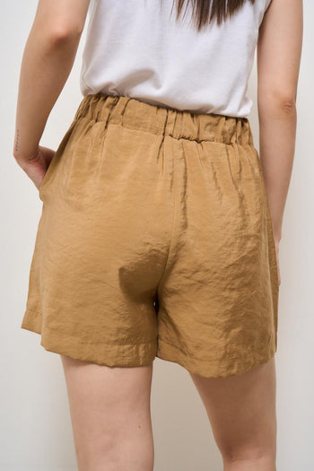 Shorts donna cammello - 4