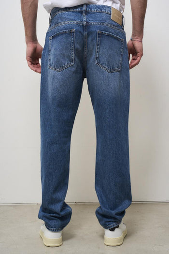 Jeans uomo straight denim medio - 3