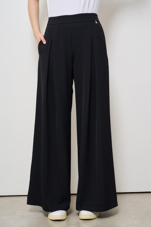 Pantalone donna a palazzo nero