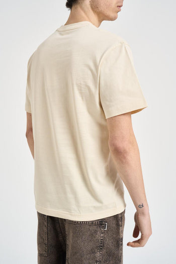 T-shirt uomo girocollo panna - 3