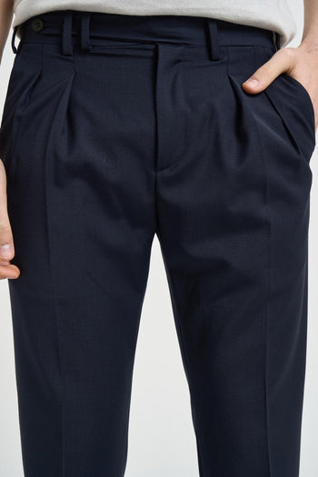 Pantalone uomo chino blu - 3