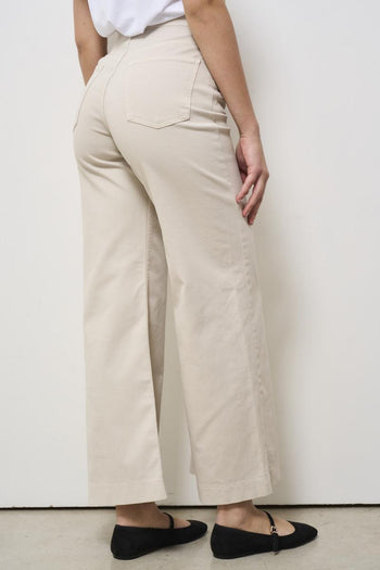 Jeans donna in denim beige - 4