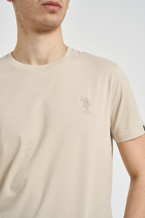 T-shirt uomo girocollo sabbia - 2