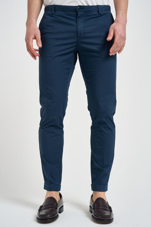 Pantalone uomo slim blu