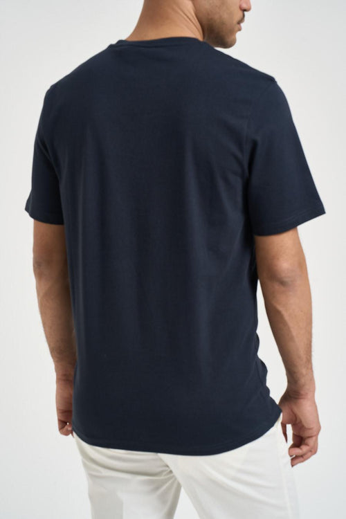 T-shirt uomo girocollo blu - 2